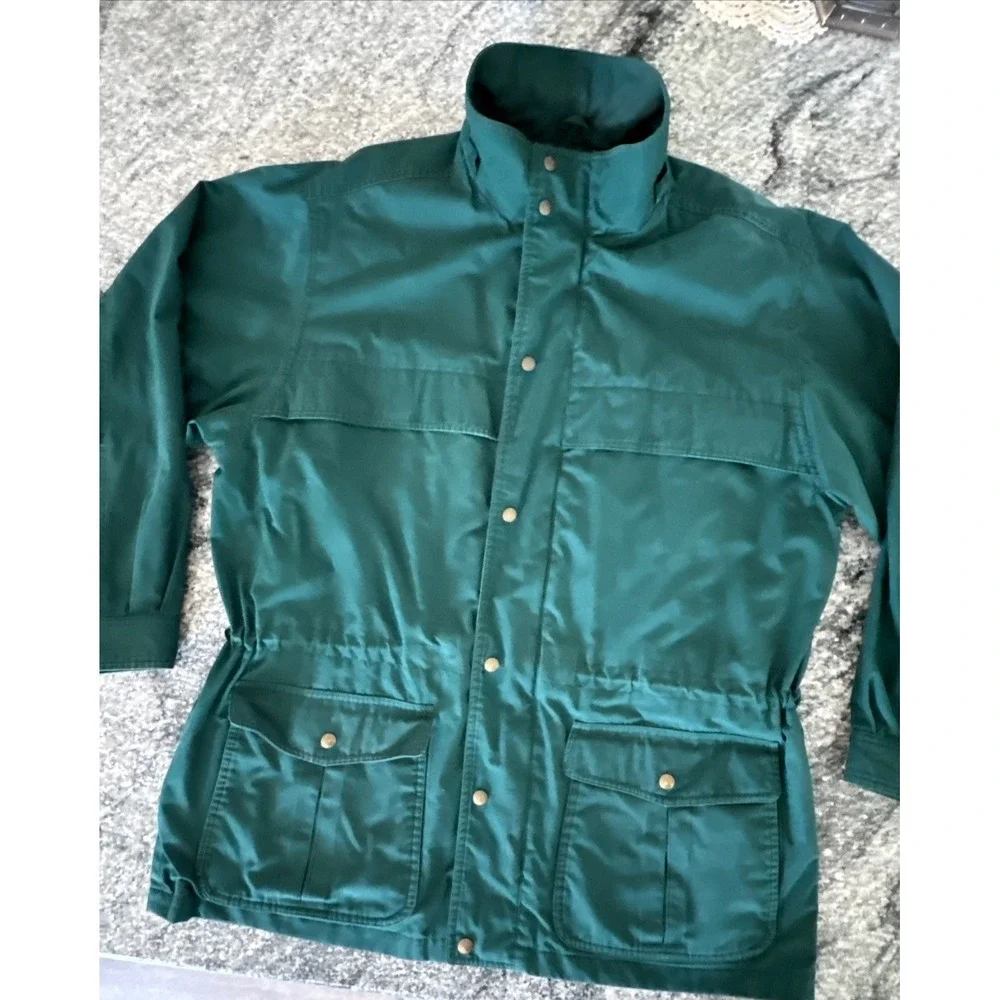 Eddie Bauer Men's Vintage Wool Flannel Lined Mountain Parka Green Large‎ Nice